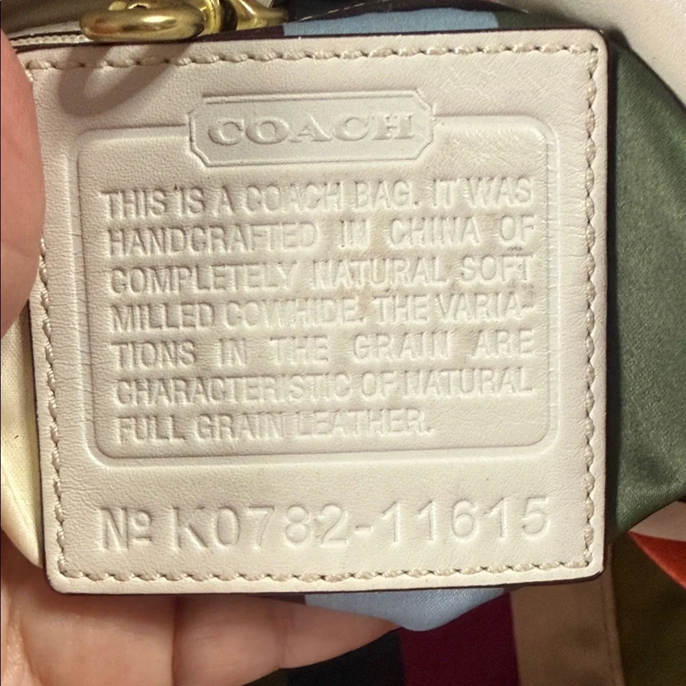 Coach Legacy Ergo Shoulder Bag with legacy stripe lining - Picture 3 of 15